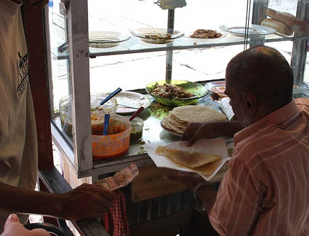 mauritius roti street stall